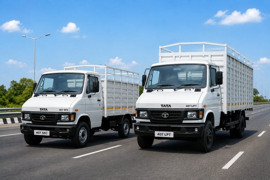 Tata 407 light commercial vehicle used for intra-state FTL bookings